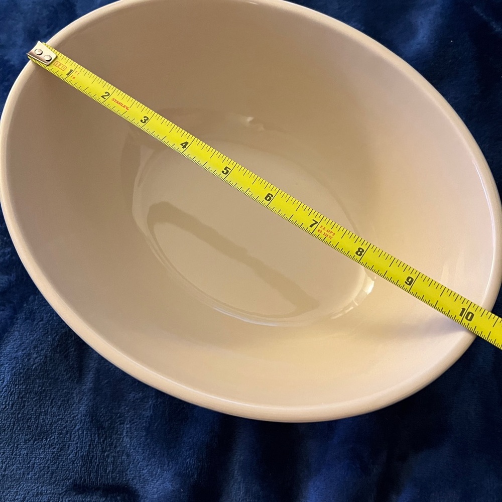 Le Creuset Blue Stoneware Bowl 2.9L oval multi bowl new with tag - Picture 3 of 4